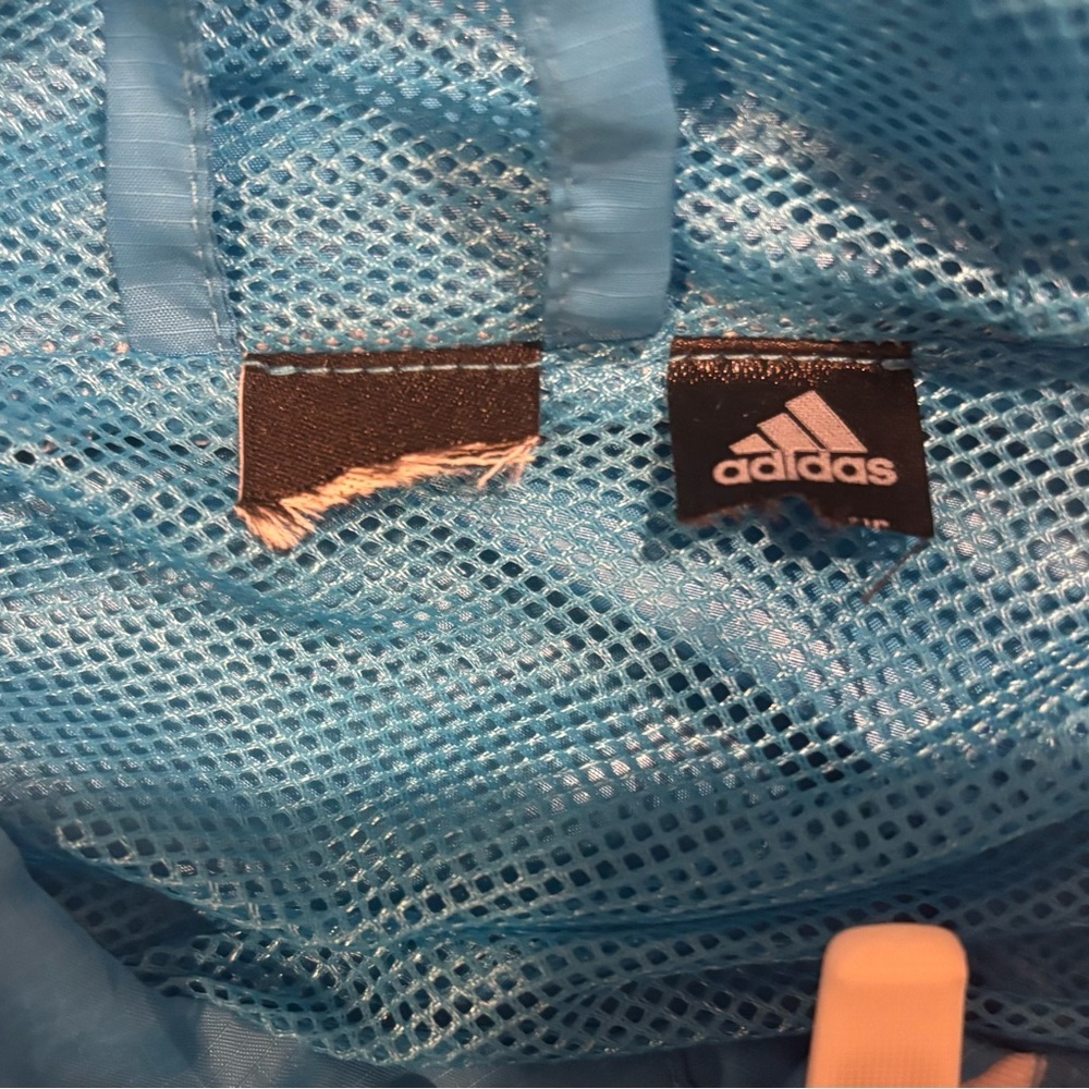 Adidas Blue and White Women's Jacket - Picture 7 of 13